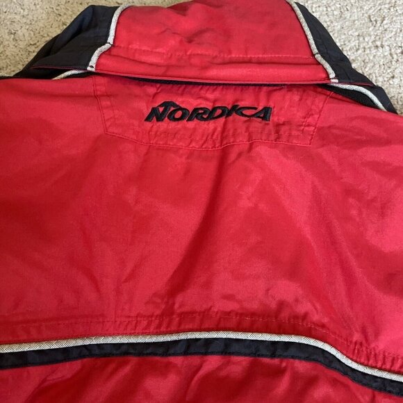 VTG Nordica Insulated Winter Ski Jacket Women's 12 Red Waterproof Thermolite - Picture 8 of 16